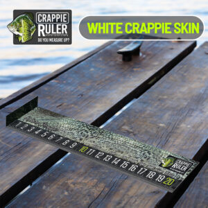 White Crappie Skin Ruler